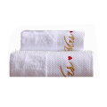 Hot vente serviette de bain comprimé blanc, broder motif serviette de bébé